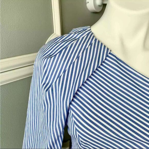 Barbara Bui Blue Striped Blouse - Picture 5 of 7